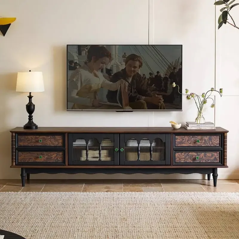 Holder Cute Tv Cabinet Corner Hiding Minimalist Wooden Saving Tv Stands Modern Unique Black Mueble Televisor Furniture For Home