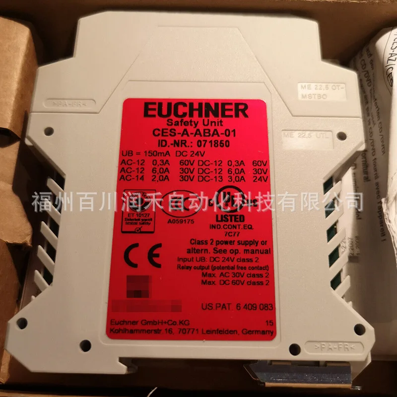 CES-A-ABA-01 Euchner Evaluation Unit Special Code 071850 New Original Inquiry