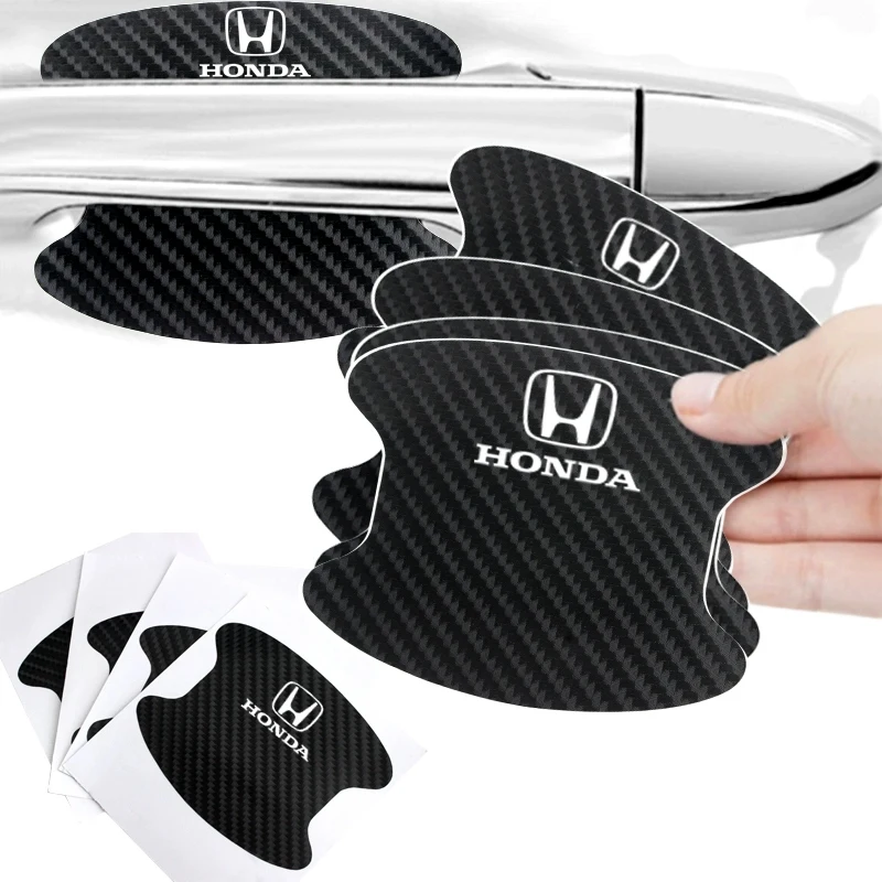 Защитная наклейка на дверную ручку автомобиля, полоса зеркала заднего вида для Honda Accord Civic Vezel CRV City Jade Insight Elysion Jazz Stream