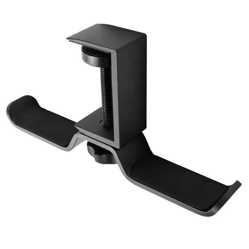 Leading-Dual Headphone Stand Under Desk, Universal PC Gaming Desk Headphone Hanger, 360 Degree Rotating,Earphone Mount Rack