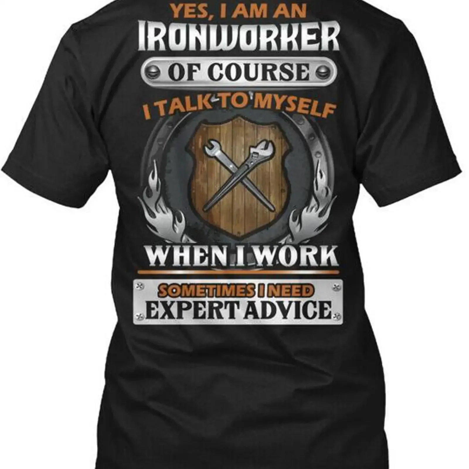Camiseta Expert Ironworker Hecha en EE UU Talla S a 5XL vintage Washed Top For Everyday Wear Casual fashion designer clothes