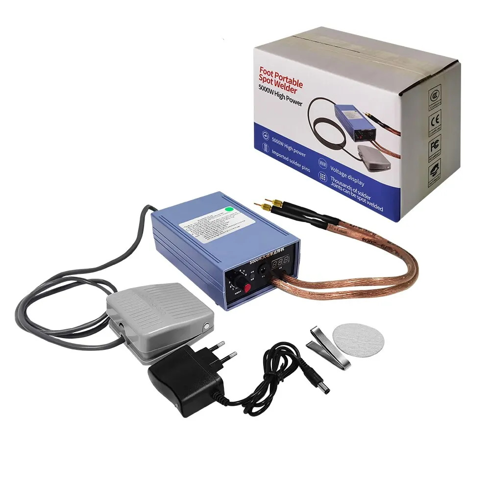 Micro Spot Welder Special Tool 18650 Battery Pack Welding Portable 0.15MM Nickel Strip 5000W Mini Kit fai da te