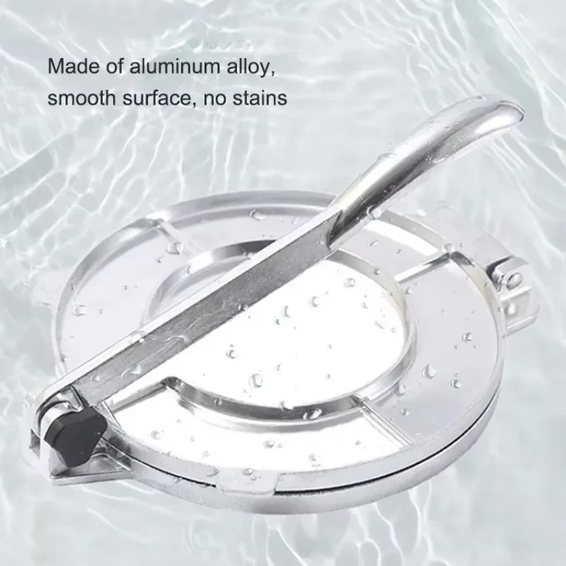 2026 New Dumpling Skin Press Aluminum Hand Type Mexican Dough Press Machine Manual Corn Dough Setting Machine Cake Press Machine