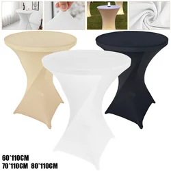 Stretch Table Cloth Cocktail Table Cover Spandex Table Cloth Bar Hotel Party Wedding Table Cloth Decoration Multi-color