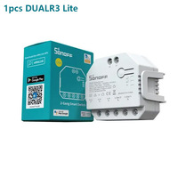 SONOFF DUALR3 Lite DIY 2 Gang Dual Relay Module With Power WiFi Smart Switch Metering Control Via EWeLink Alexa Google Home