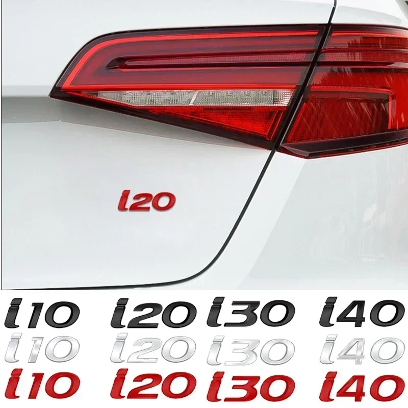 

for Hyundai I10 I20 I30 I40 N N LINE 2021 2020 2019 2018 2017 3D Car Logo Emblem Body Side Decals Rear Tail Trunk Sticker
