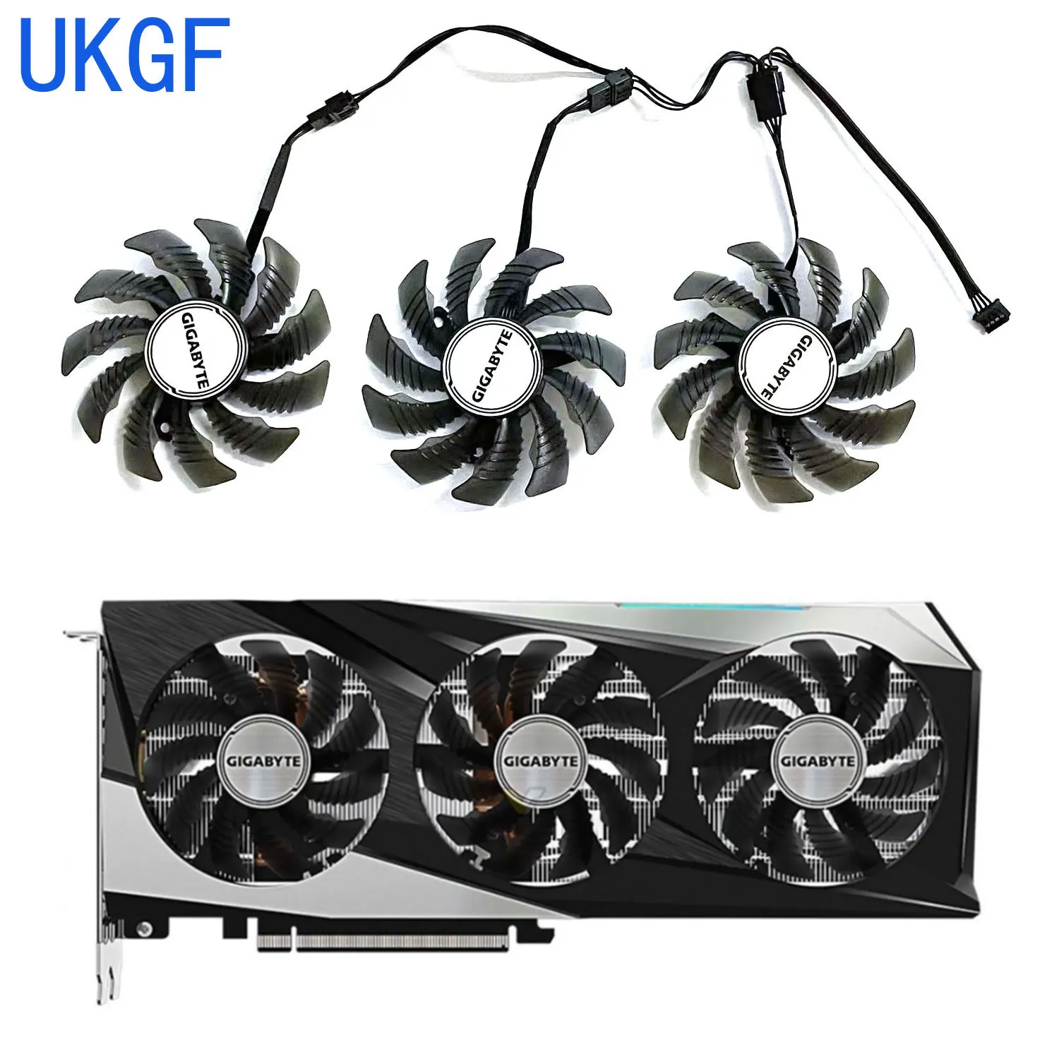 T128010SU PLD08010S12HH RTX3060 Cooler Fan Replacement for Gigabyte GeForce RTX 3060 Ti RX 6600 6700 XT GAMING Graphics Card