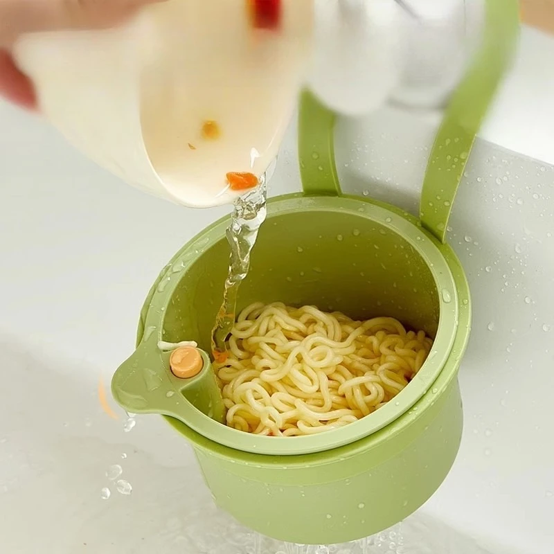 Hanging Type Sink Draining Basket Household Kitchen Sink Food Residue Separation Filter Basket Fruit Cleaning Filter Basket New