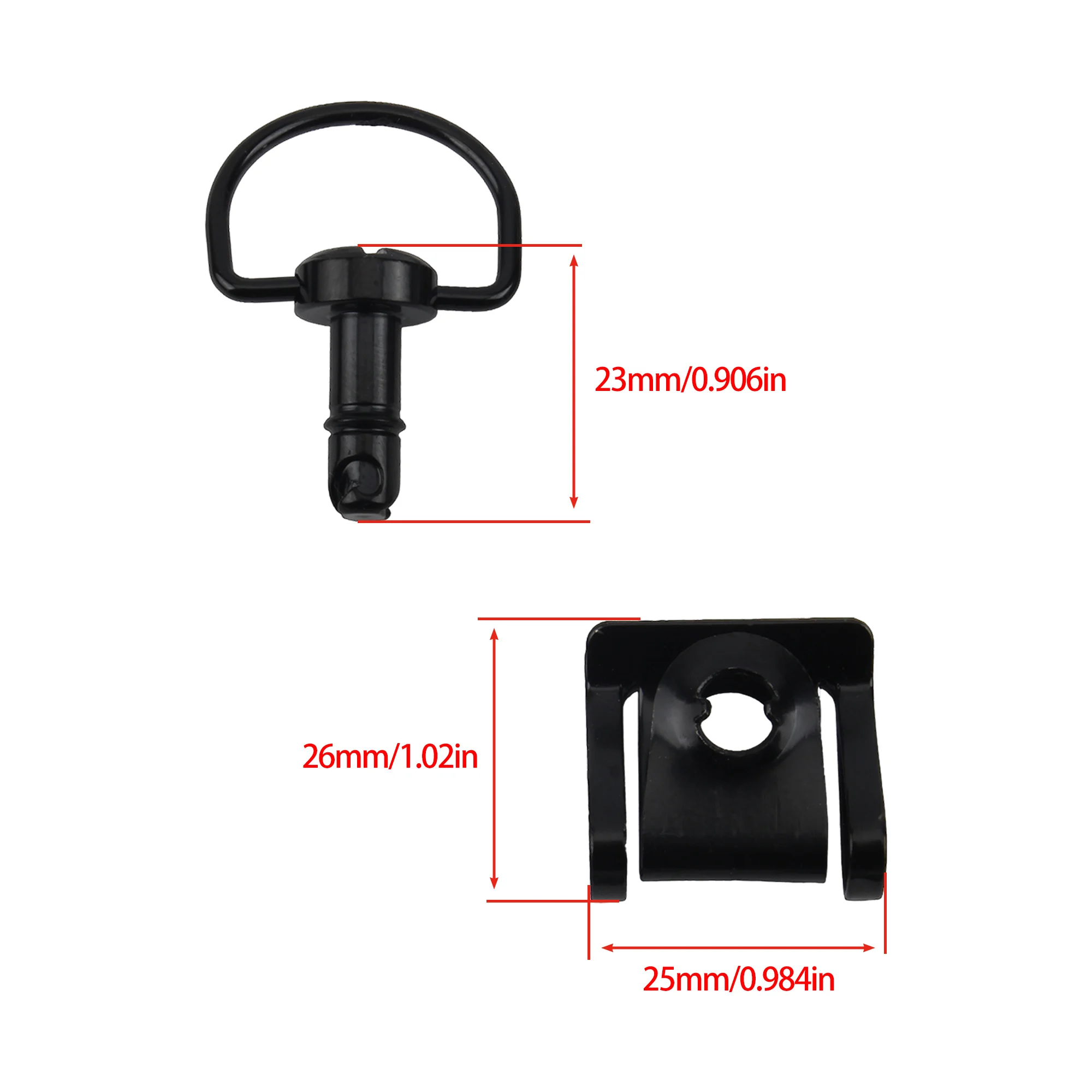 블랙 17mm 오토바이 퀵 릴리스 나사 범용 1/4 D-링 턴 레이스 페어링 패스너 Enduro For Honda Yamaha Suzuki