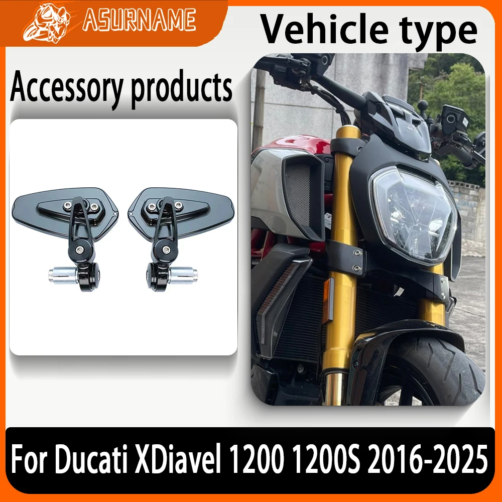 

2025 New For Ducati XDiavel 1200 1200S 1200 S 2016-2024 Motorcycle Accessories Mirror Conversion CNC Handlebar Mirror