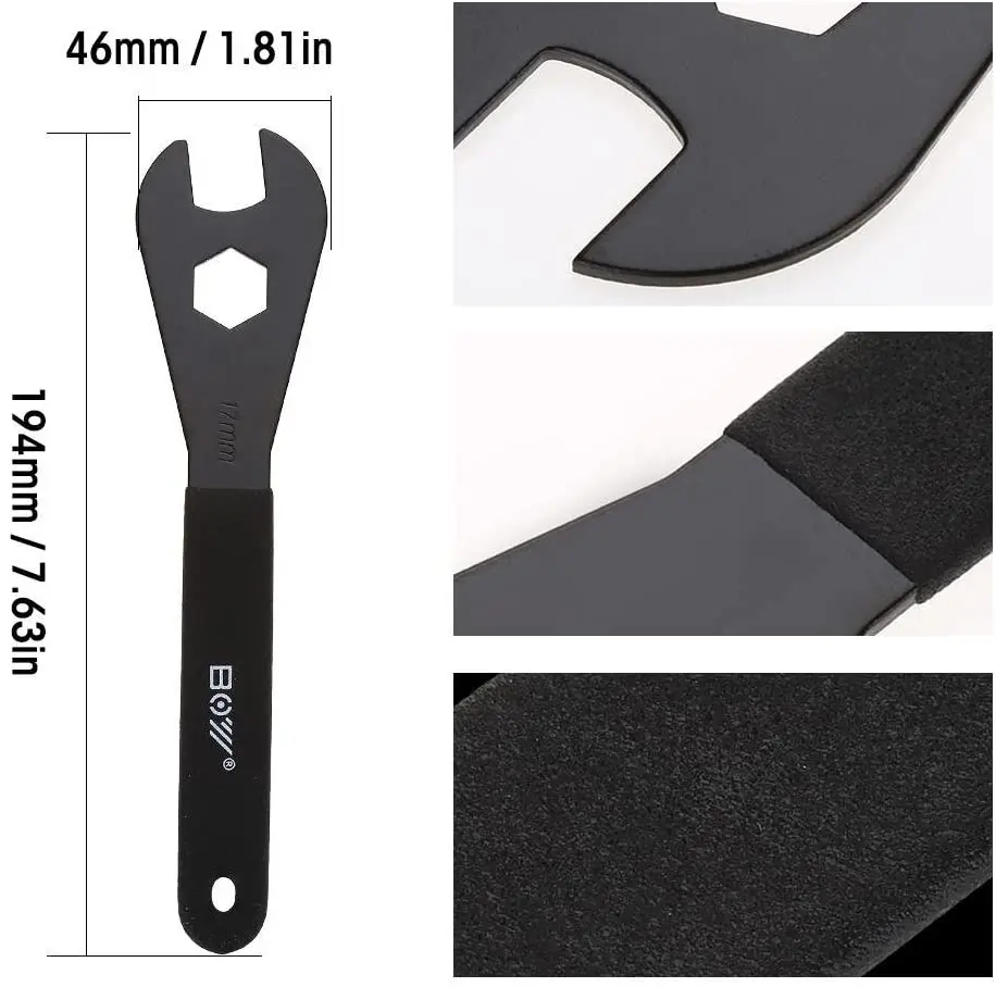 13/14/15/16/17/18/19mm Spanner Bicycle Repair Removal Wrench Carbon Bike Pedal Headset Hub Repair Wrench Cycling Spanner Tool