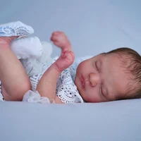 21inch Reborn Doll Kit Everlee Newborn Lifesize Sleeping baby unfinished doll parts 4