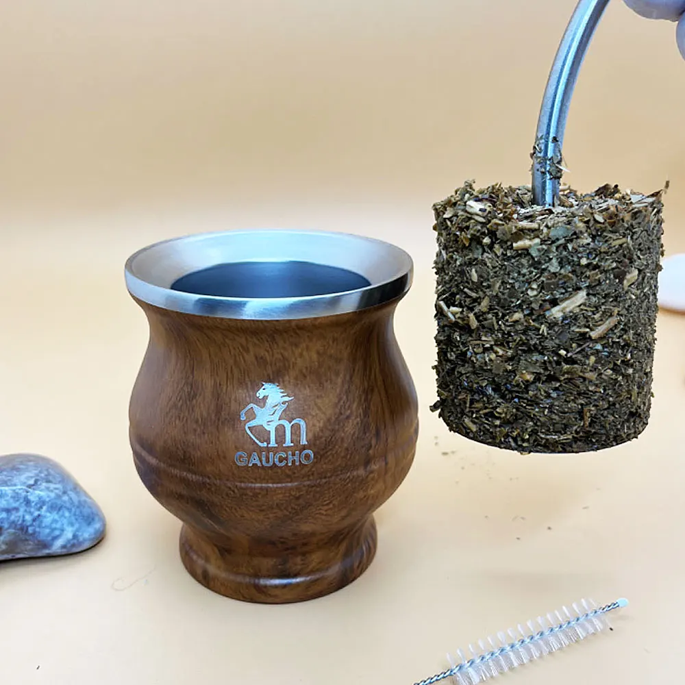 Gaucho Yerba Mate Separator Edelstahl Teesatz Entfernung Sanftes Trinken Inklusive Bombilla Strohhalm & Kürbisbecher Großhandel – Detail 1
