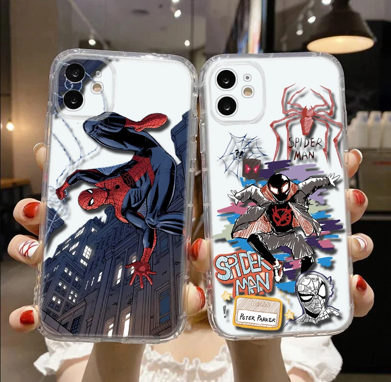 E29 spiderman Soft Case for Moto G9 Powe One Pro E12 E22I E22 G52 G42 G32 G22 G23 Z2 Z Play P40 P30 Edge 30