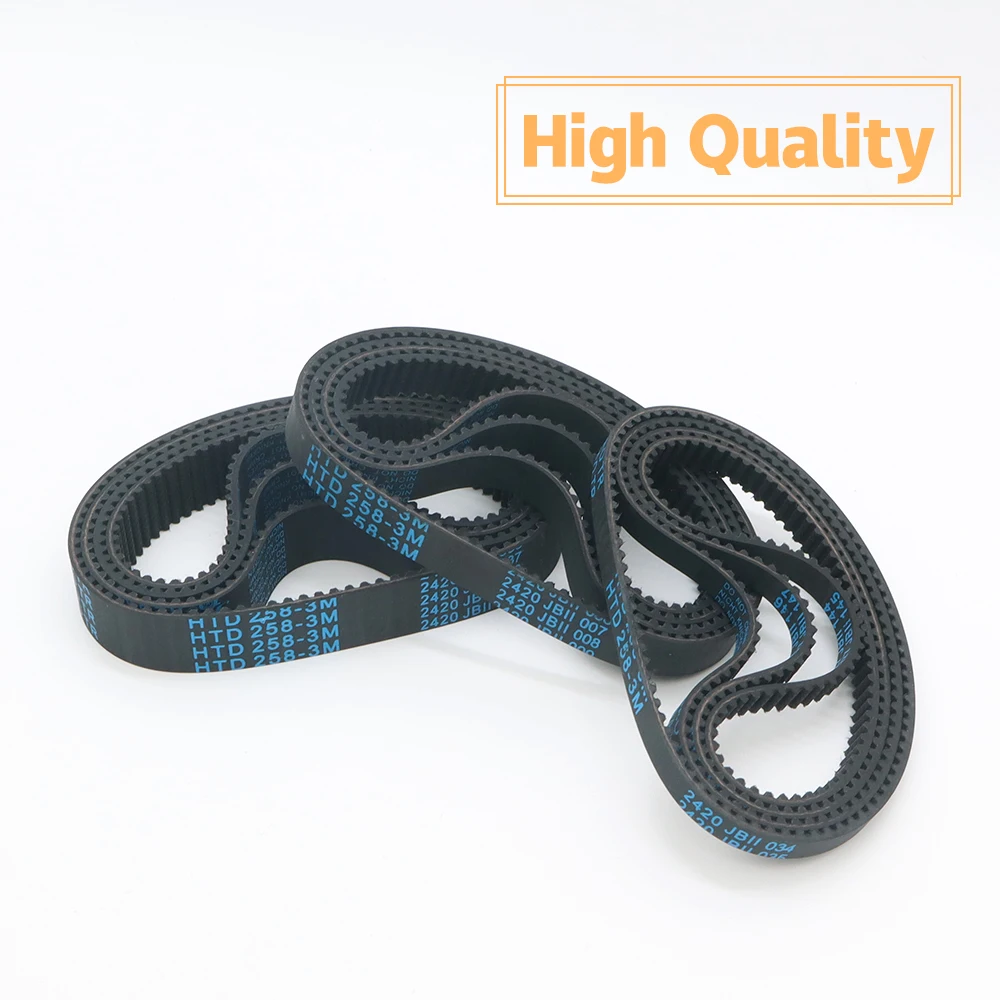 HTD 3M Belt Width 6 10 15 20mm Timing Belt 3M Closed Loop Rubber Belt Length 90mm~255mm Pitch 3mm 30~85Teeth 3M Synchronous Belt