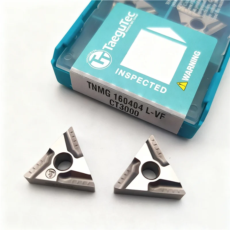 

Taegutec Original Tnmg 160404 L-Vf Tnmg1 60408 R-Vf Ct3000 Tt8125B Pv3010 Tt5100 Carbide Inserts Cnc External Turning Tool