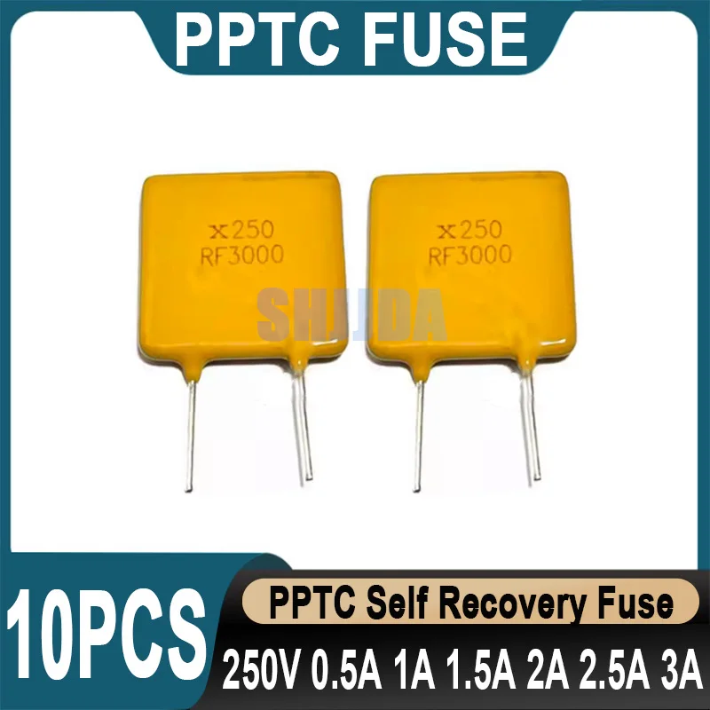 10 pz PPTC fusibile ripristinabile 250V 0.11A 0.12A 0.18A 0.2A 0.3A 0.4A 0.5A 0.6A 0.8A 1A 1.2A 1.5A 2A 3A Plug In fusibile autosigillabile