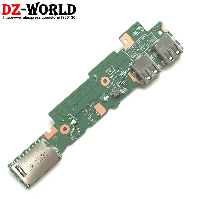 New USB Board Card Reader Board LF14M IO BD For Lenovo Flex2-14  5C50F76784 448.00X02.0011 455.00X02.0001