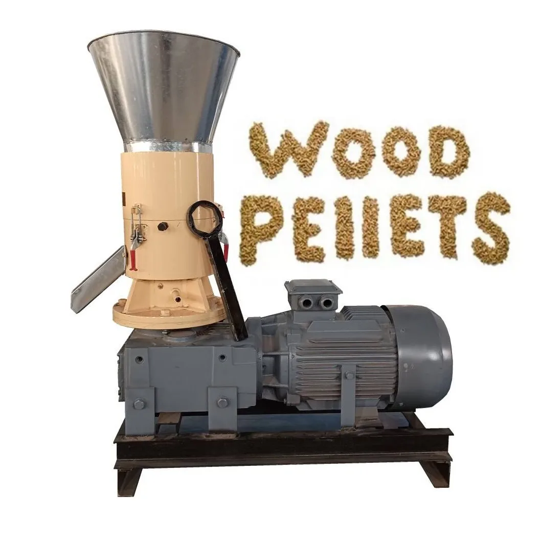 Sawdust Pellet Granulators Biomass Flat Die Electric Diesel Extrusion Granulator Wood Pellet Mill