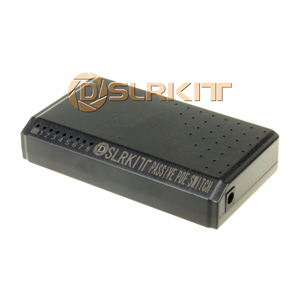 DSLRKIT 72 W 8 Ports 6 PoE-Injektor Power Over Ethernet Switch 48 V 2 A PMID6P2U