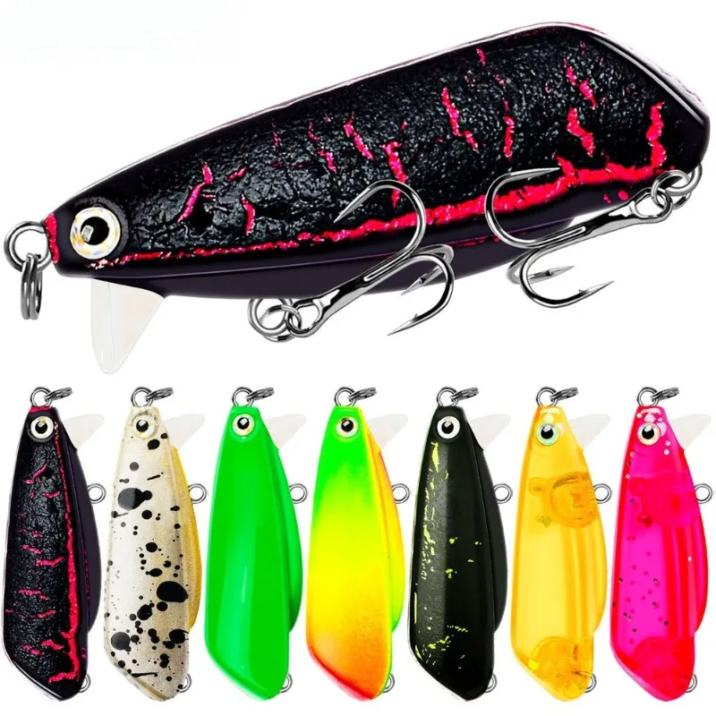 

4pcs New Product Little Fatty VIB 2.5g Slow Sinking Fishing Jerk Artificial Hard Bait Freshwater Pike Bass Fishing Lure Tackle