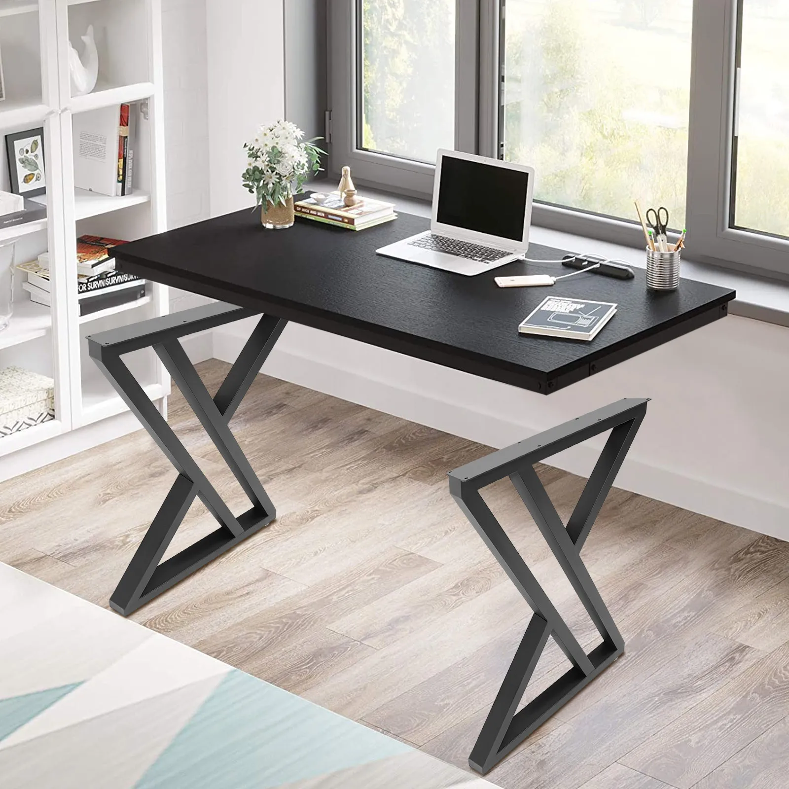 2 iron table legs, , high-quality, suitable for bedrooms, hotels, dining rooms, restaurants