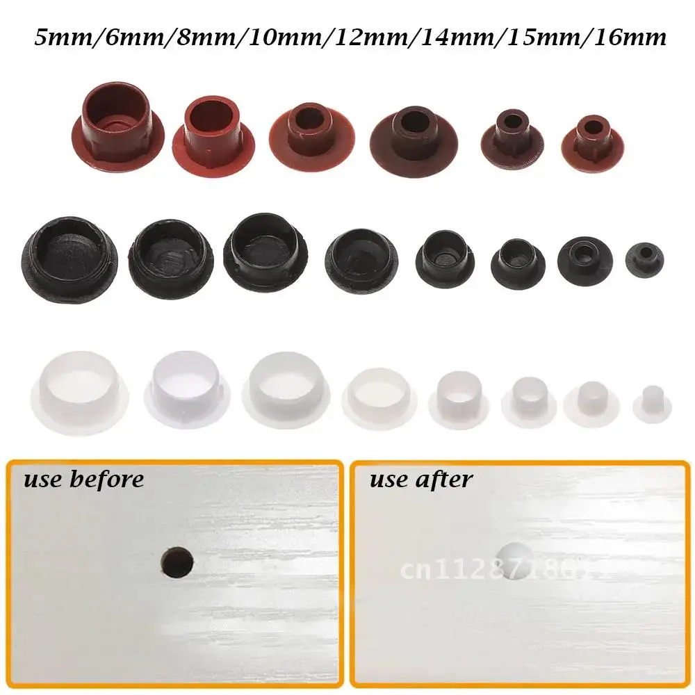 50Pcs Home Improvement Supplies Furniture Hole Covers Dust Plug Stopper Screw Decor Protective Cap Drill Hole Plug Hole Ornament