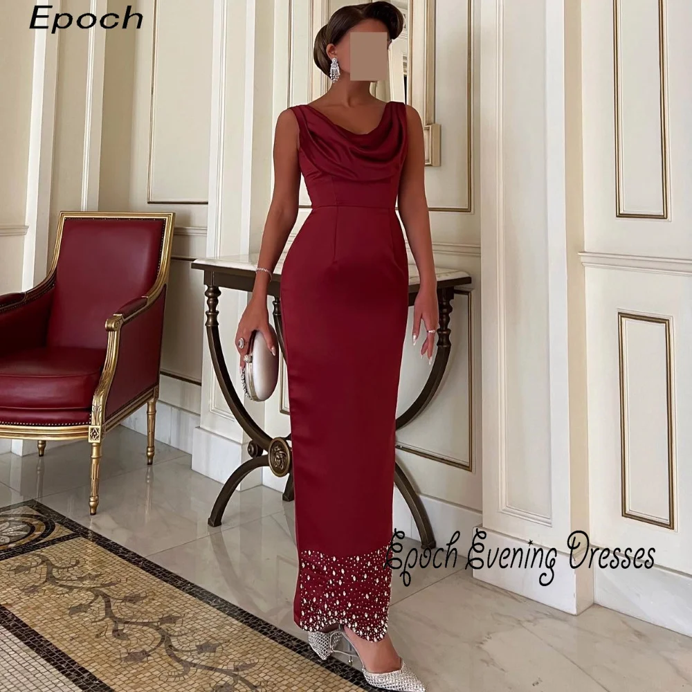 Epoch Formele Lange Avondjurk فساتين مناسبة رسمية Elegante Rechte ساتين سهره نسائيه فخمة Glanzende Galajurk Met Lovertjes Voor Vrouwen