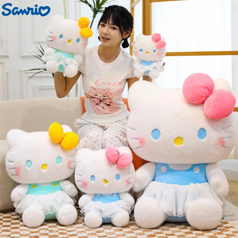

30/40/50 см большой размер Sanrio Hello Kitty плюшевые балетная группа Peluche мультфильм аниме Peluche орнамент удобные мягкие куклы подарки