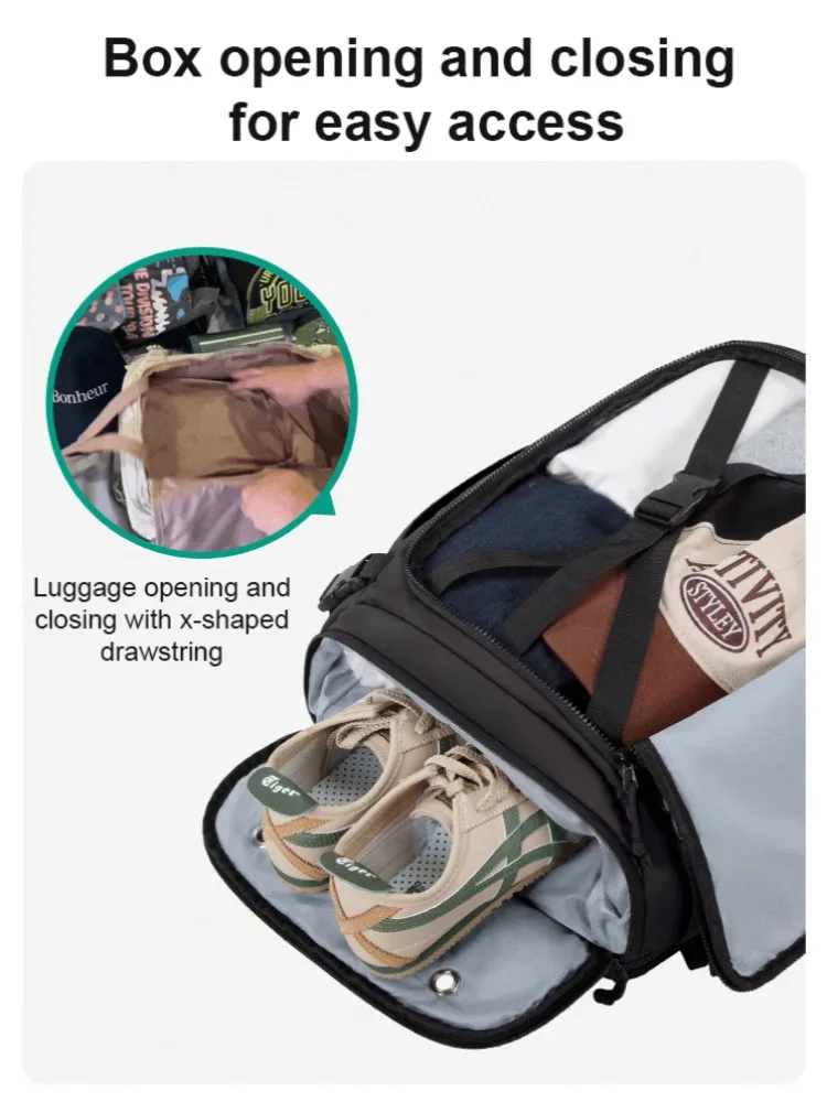 Sac à dos léger et respirant pour l'extérieur, sac multifonctionnel minimaliste de grande capacité, idéal pour la randonnée/Camping/utilisation quotidienne