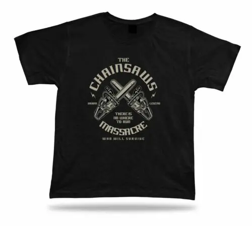 The chainsaw massacre, who will survive cool stylish modern t shirt textile tee