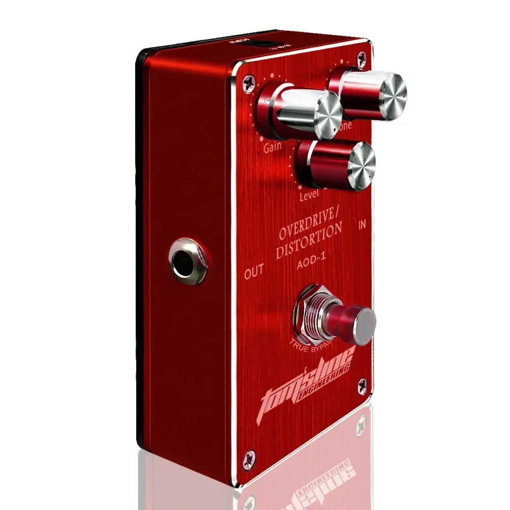 Aroma AOD-1 Overdrive Distortion Electric Guitar Effect Pedal Aluminum Alloy Housing Ture Bypass Guitar Parts & Accessories