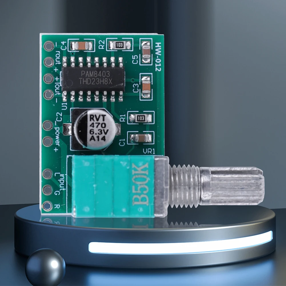 PAM8403 Digital Audio Amplifier Board 5V Power Amplifier Board 3W*2 With Volume Control USB Power