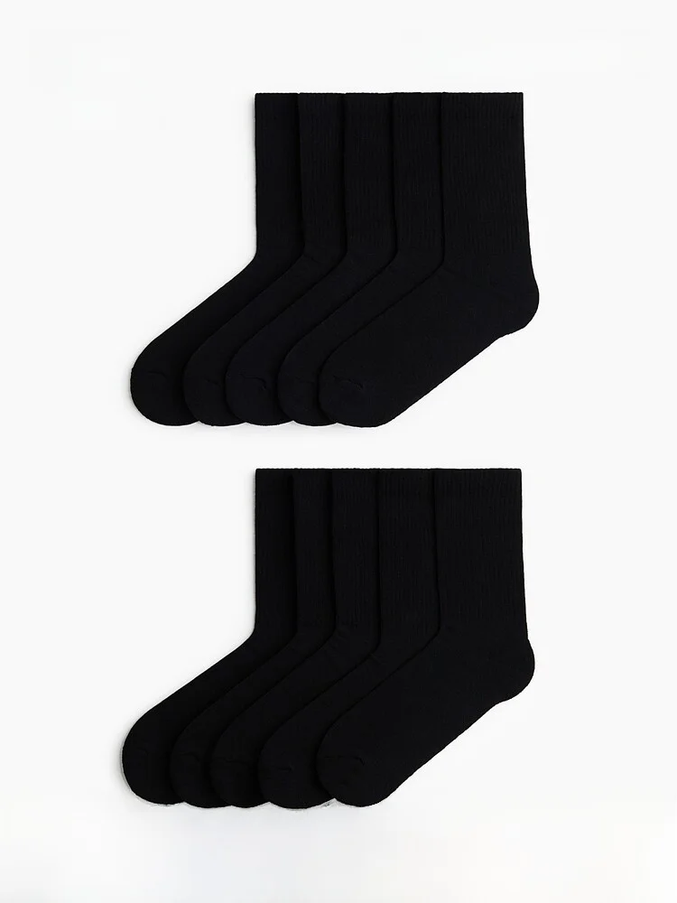 

H&M Men's Lycra Socks 5 Pairs Pack Cotton Nylon Spandex Mid-Calf Summer New Arrival Comfortable Breathable Stretchy Socks