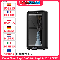 FLSUN T1 Pro 1000mm/s Ultra Fast Delta 3D Printer CPAP High-Pressure Turbo Fan Al Detection 300℃ High-temp Hotend 260*260*330mm
