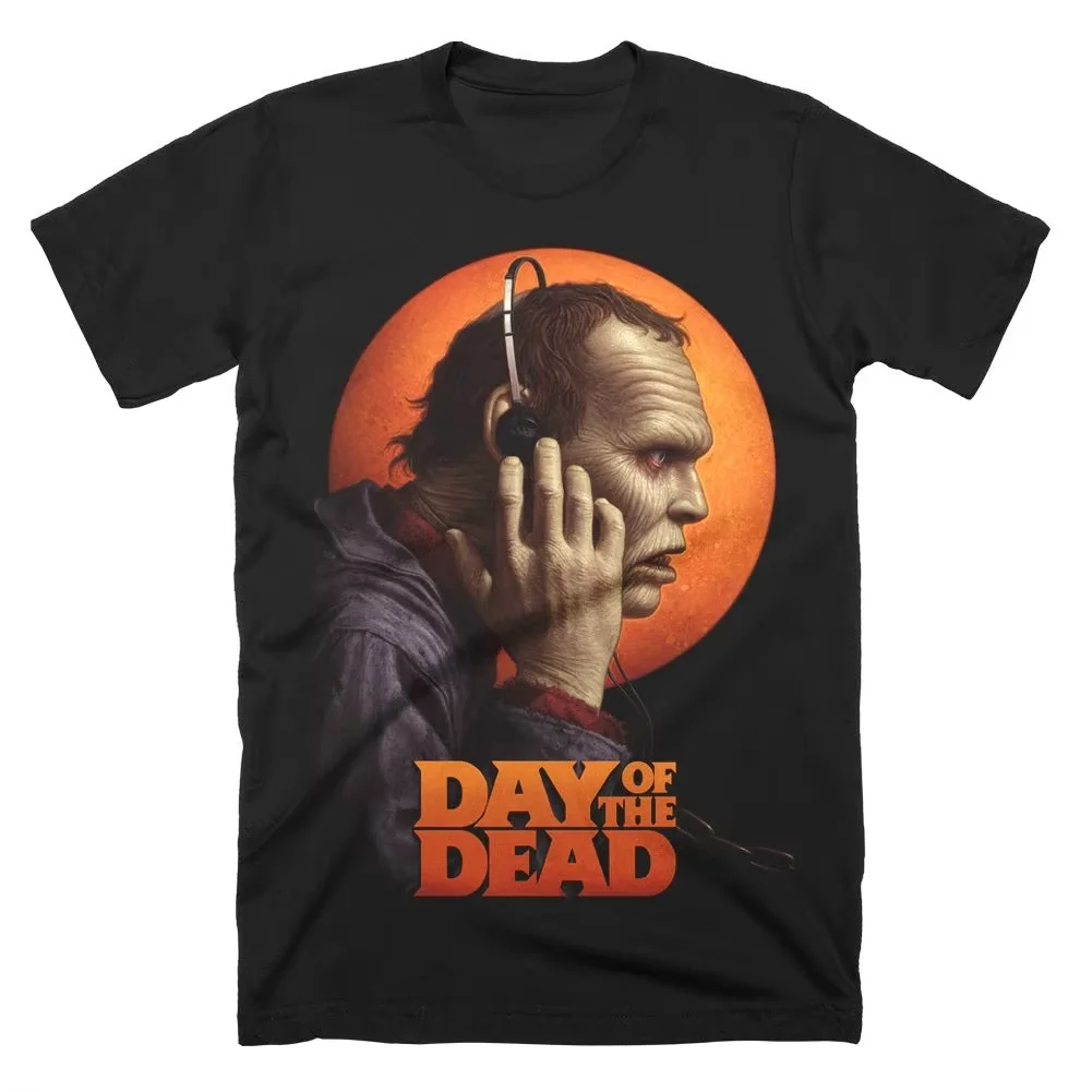 Day of The Dead T-Shirt Men Summer George A. Romero Zombie Horror Movie Graphic Short Sleeve Streetwear Loose Casual Tops Unisex