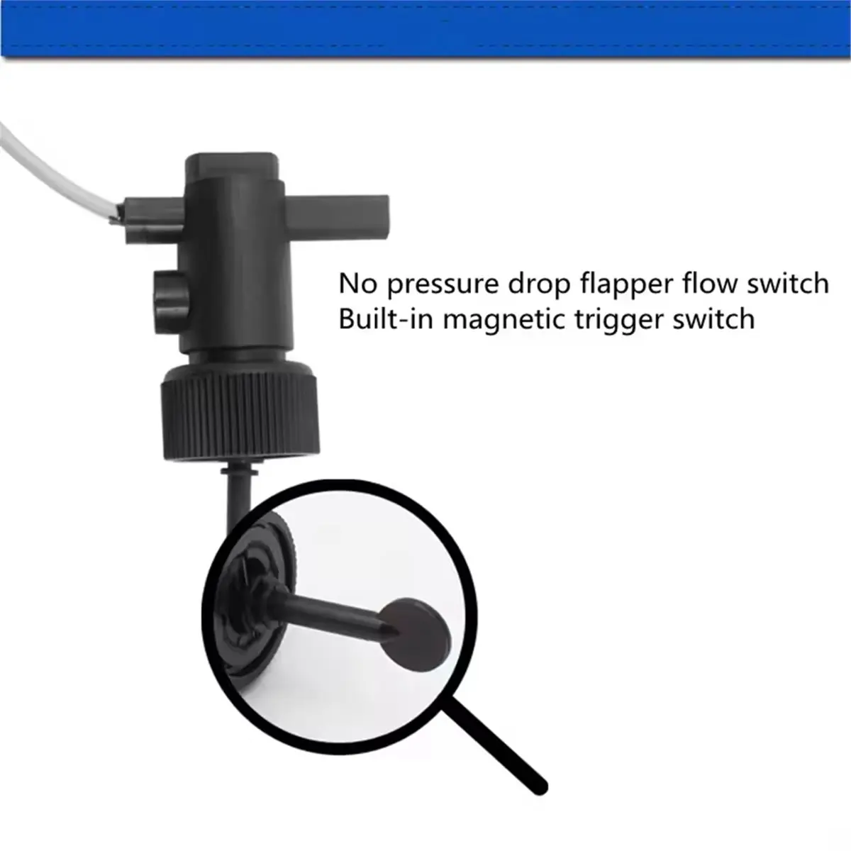 2026 New Magnetic Water Flowing Sensor Switch PP Plastic Six-Point Baffle for Electrical DIY