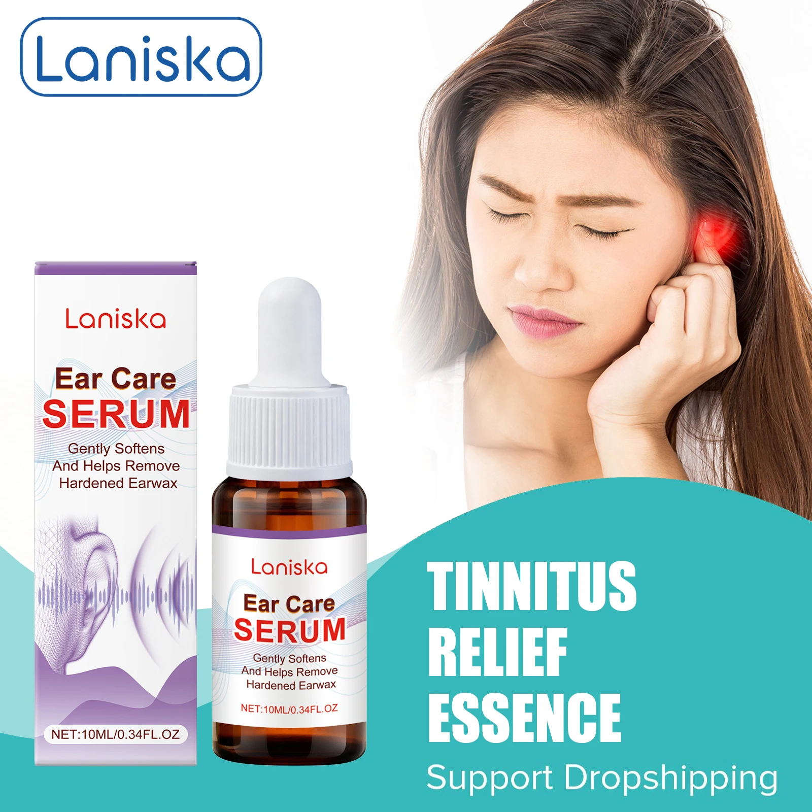 

Tinnitus Relief Serum Clean Ear Wax Protect Listening Soothing Ear Ringing Relieve Earache Discomfort Hearing Improvement Oils