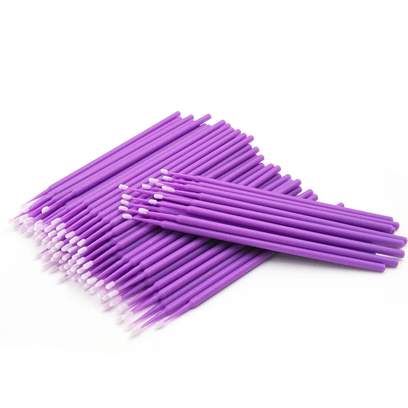 5/100pcs Mascara Wands Extension Clean Eyelash Cotton Swab Disposable Applicator Sticks Micro Brush Professional Eyelash Tool