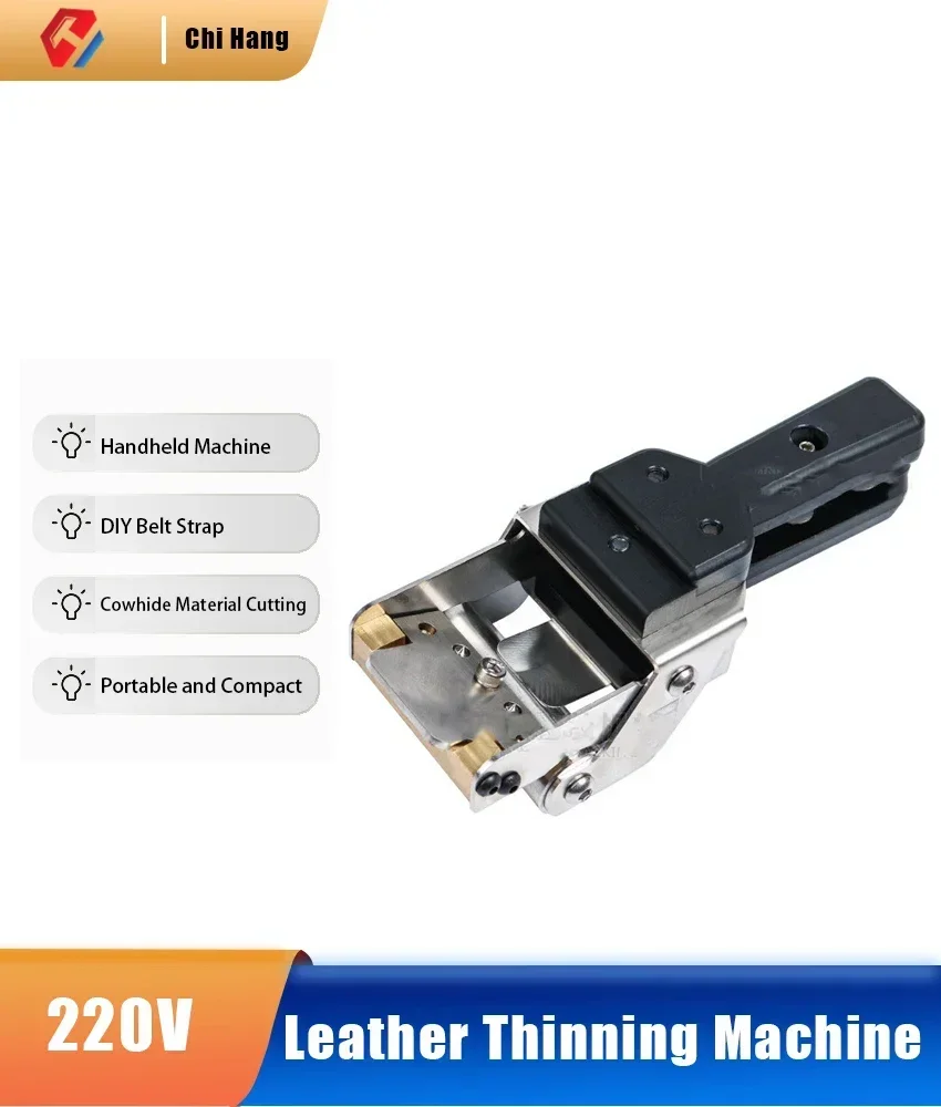 

New Handheld Leather Thinning Machine DIY Belt Strap Peeling Machine Scraper Cutting Splitter Cowhide Material Shovel Thinning T