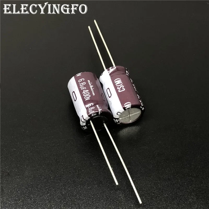 5 Stück/50 Stück NICHICON CS-Serie 10 x 16 mm hoher Welligkeitsstrom hohe Zuverlässigkeit 400 V 6,8 uF Aluminium-Elektrolytkondensator
