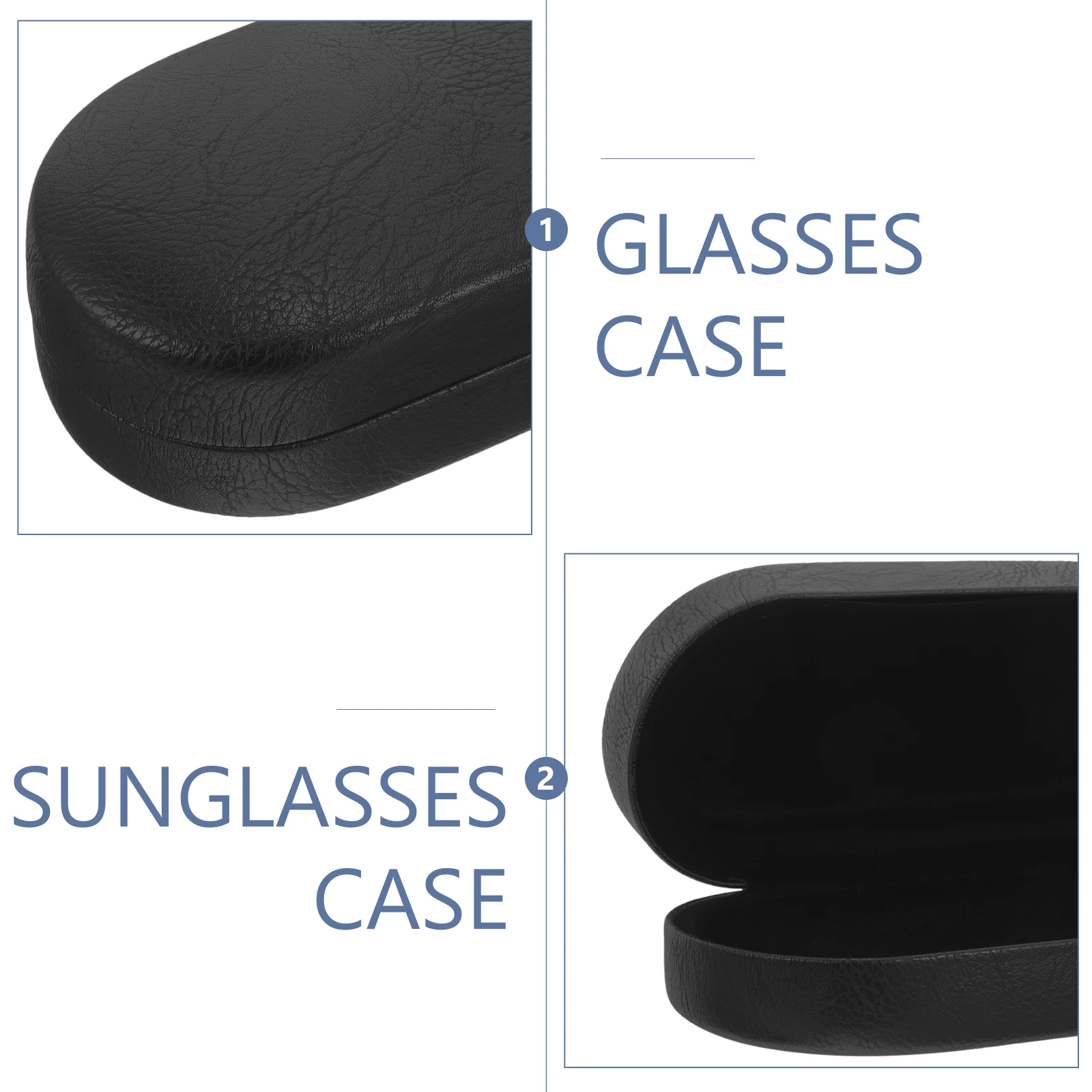 

1pcs Sunglasses Case Hard Shell Eyewear Organizer Storage Box Pu Travel Glasses Case For Women Reading Sunglasses Holder