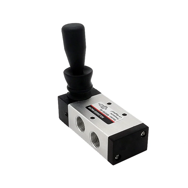 4H210-08 4H310-10 4H410-15 2 Position 5 Port 5/2 Way Air Manual Valve Pneumatic Control Valve Hand Lever Operated Control Valve