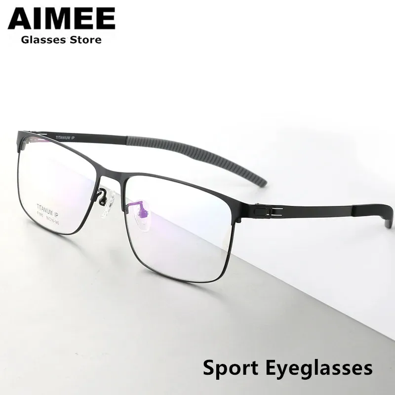 

New High Quality Titanium Glasses Frame Men's Outdoor Sports Eyeglasses Women Non-slip Screwless Myopia Optical Eyewear GAFAS