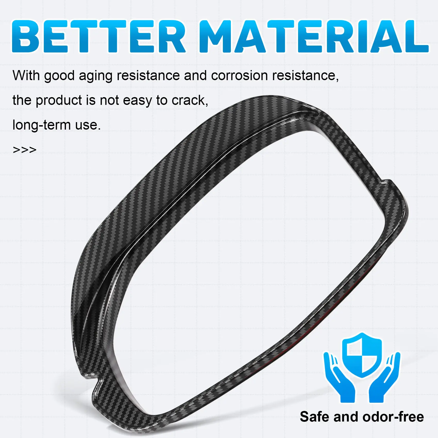 

Car Styling Rearview Mirror Eyebrow Cover Trim Rain Shade Cover For Honda HRV HR-V XRV XR-V 2022 2023-ABQF