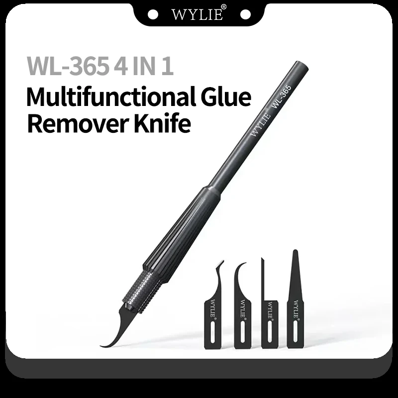 WYLIE WL-365 Multifunctional Glue Removal Blade Kit Hand Grinding Hardness Flexibility For Motherboard CPU IC Edge Disassemble T