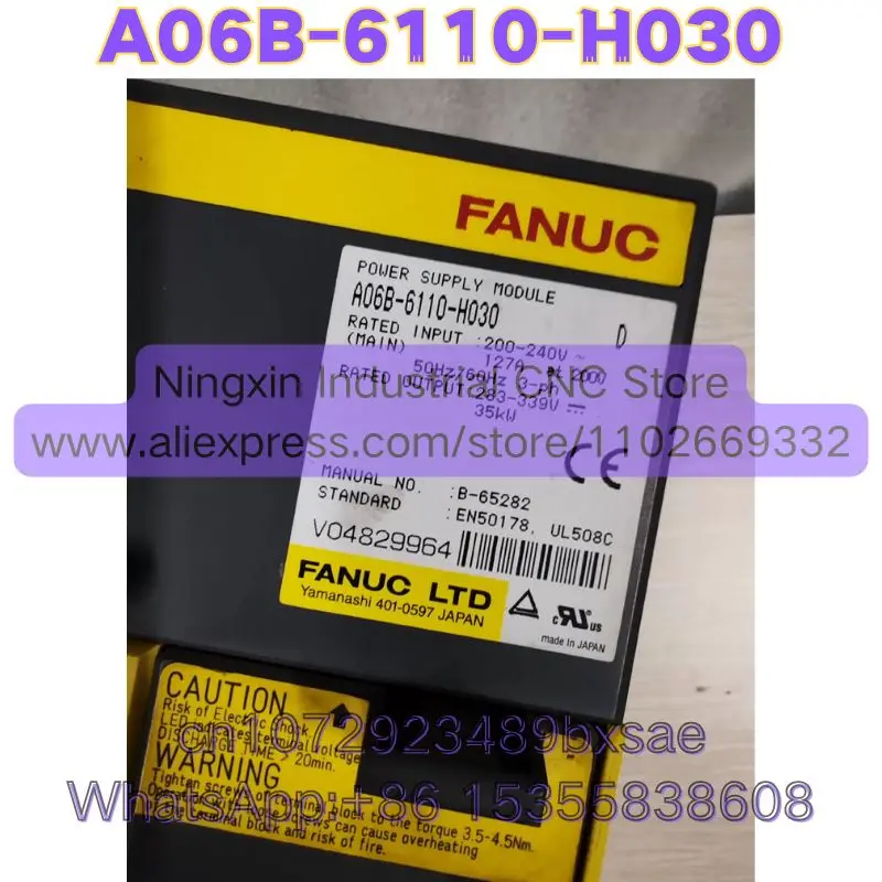 Second-hand A06B-6110-H030 A06B 6110 H030 Servo Drive Tested OK