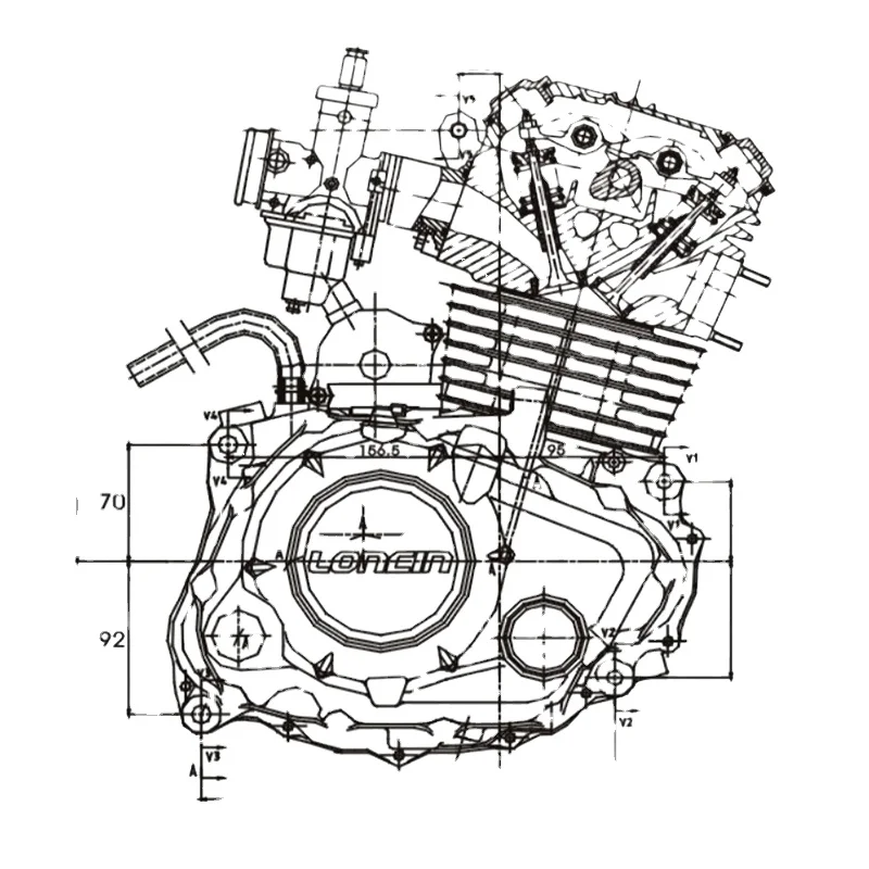 

RE250 6-Speed Motorcycle Engine Assembly with CDI Ignition Electric & Kick Start 4 Stroke New Condition