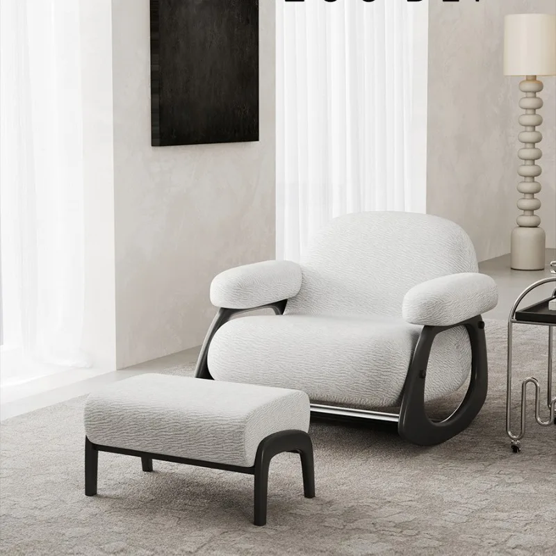 Sofa Chair B & B Hotel Rest Area Armchair Solid Wood, Rocking Chair