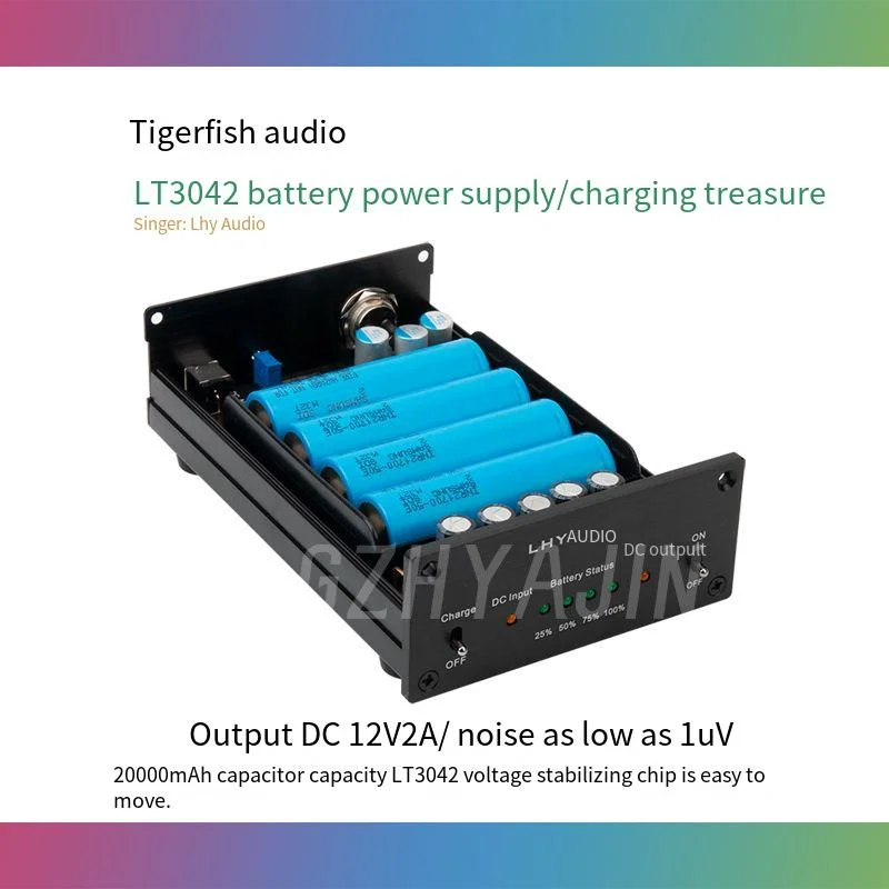 LHY Audio LT3042 Low Noise High Precision Linear Regulator 12V2A Dc Power Battery Powered Usb